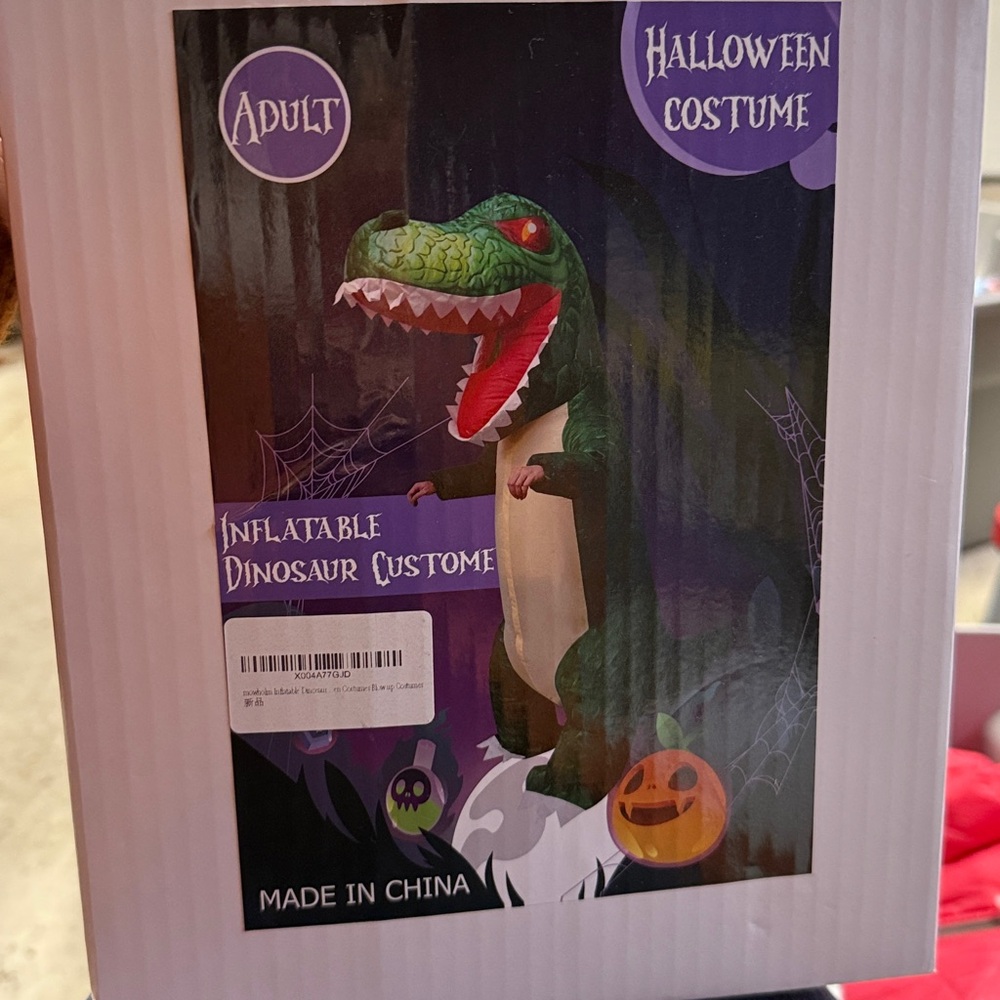 Inflatable Dinosaur Costume NIB Halloween